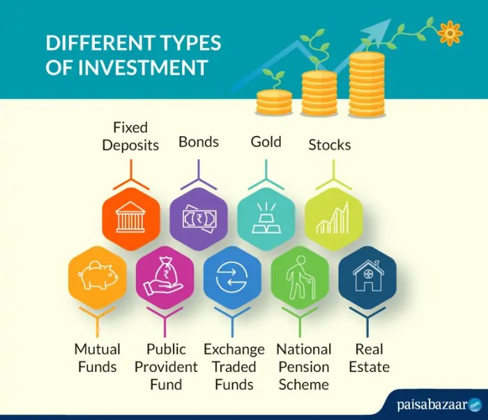 Investment types different funds mutual various invest modes